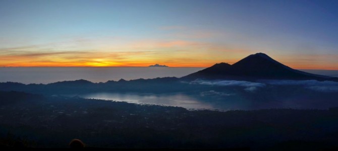 Sonnenaufgang auf Mount Batur